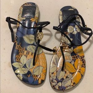 Tory Burch Emmy Floral Thong Sandals